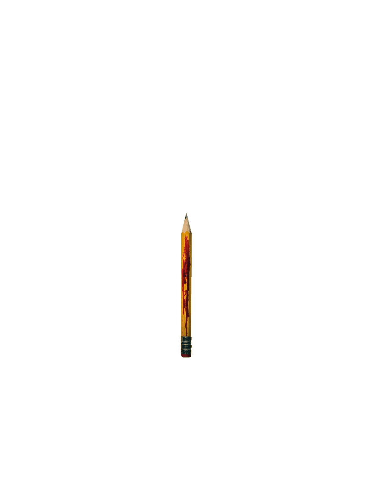 blutiger Stift